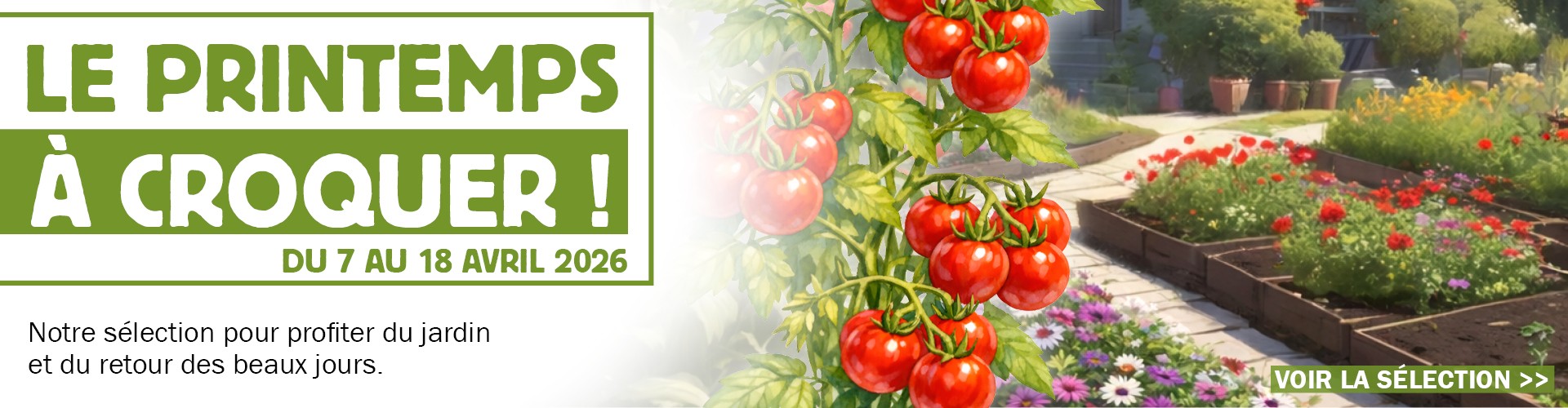 Notre sélection pour profiter du jardin et du retour des beaux jours.